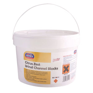 Jeyes Urinal Channel Blocks - Citrus 3kg or 150 Tabs - 1 Tub